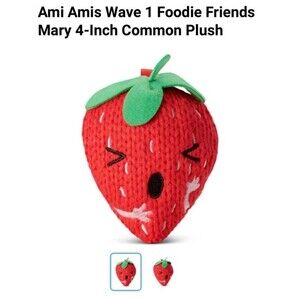 Ami Amis 4" Collectible Crocheted Plush Mary Strawberry NWT